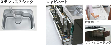 ステンレスZシンク・キャビネット