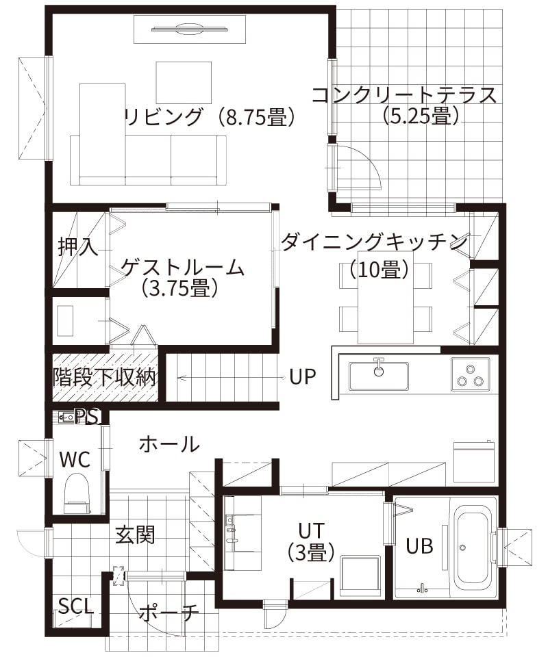 1F平面図