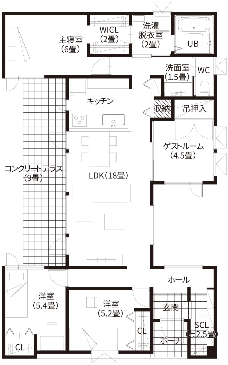 1F平面図